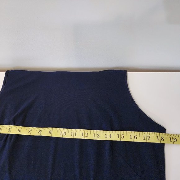 Chaps Sequin Cold Shoulder Chiffon Overlay Dress - Picture 8 of 10